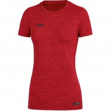 JAKO Sport/Freizeit Shirt Premium Basics (Polyester-Stretch-Jersey) rot meliert Damen